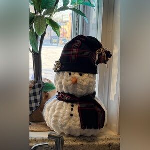 Snowman Chunky yarn handmade to order